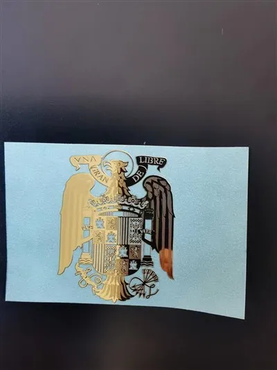 Kovový list nálepky niklu